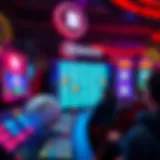 An intricate depiction of an online bingo interface showcasing vibrant graphics and user engagement.