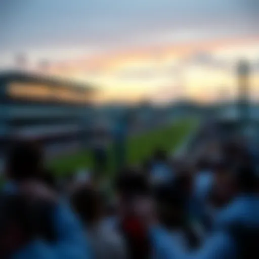 The Excitement of Ascot Racecourse A grand view of the Ascot Racecourse during a race day, showcasing the excitement and electrifying atmosphere.