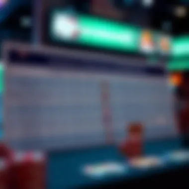 A detailed comparison chart of various bookmakers