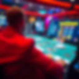 Illustration of online poker interface