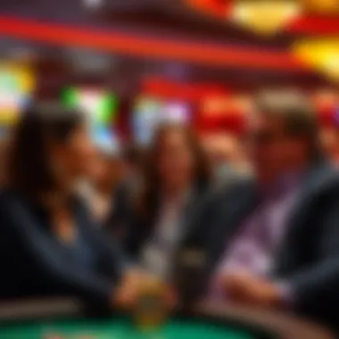Local community members discussing the casino's impact