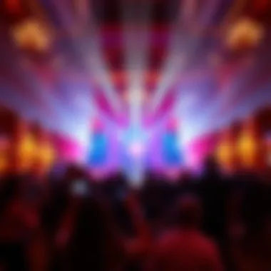 Vibrant entertainment show featuring live performers