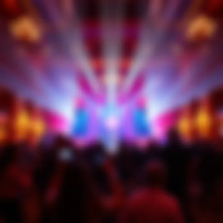 Vibrant entertainment show featuring live performers