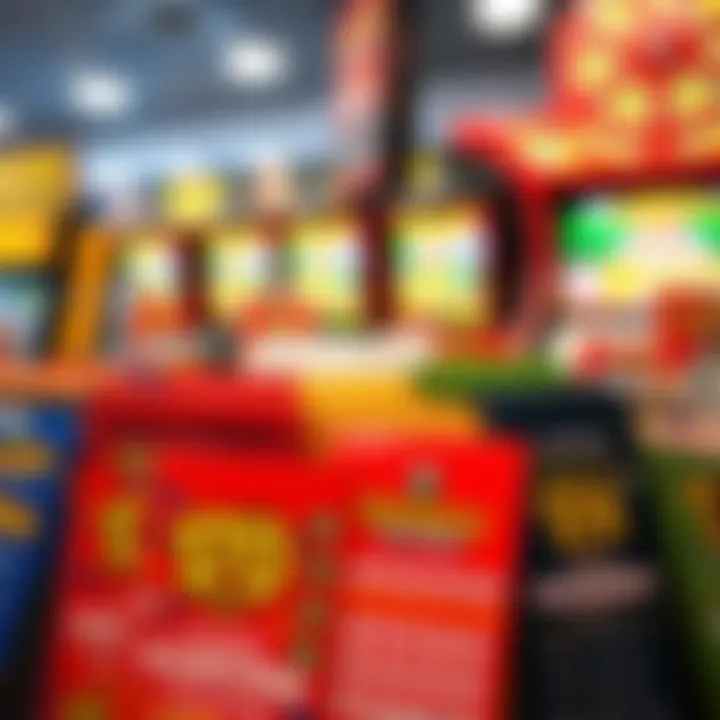 Showcase of California Lottery Scratchers A colorful display of various California Lottery Scratchers tickets