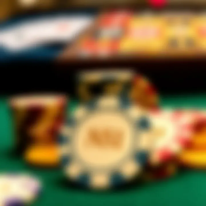 Historical evolution of casino chips through different eras