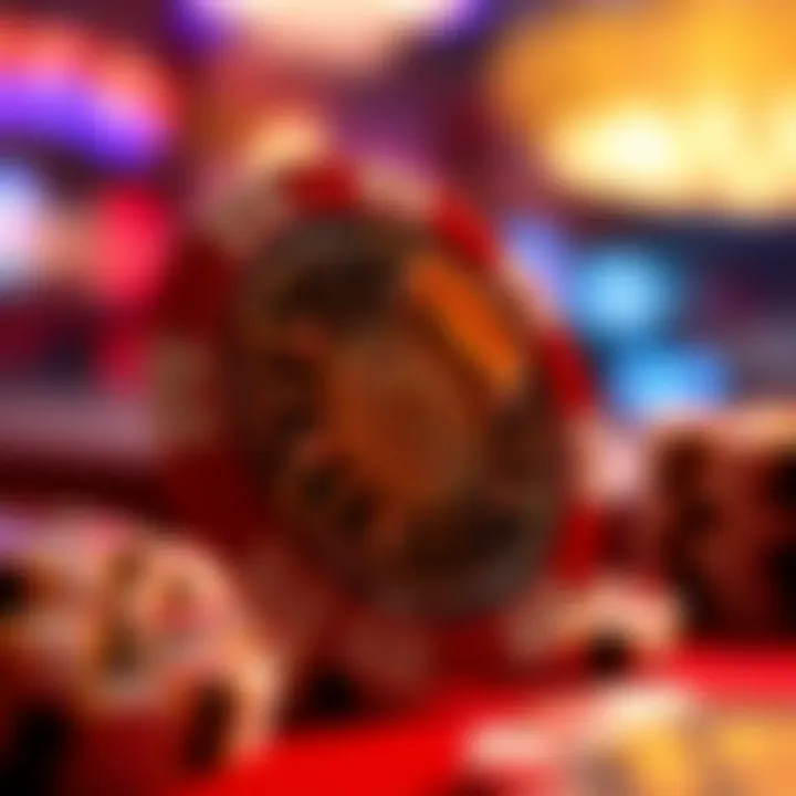 Intricate design of a casino chip showcasing its unique patterns