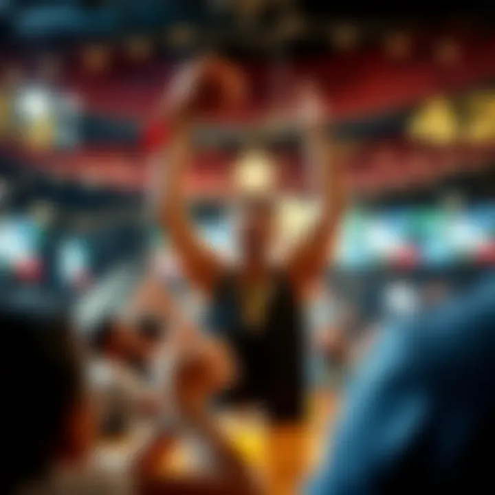 Celebration of the March Madness winner