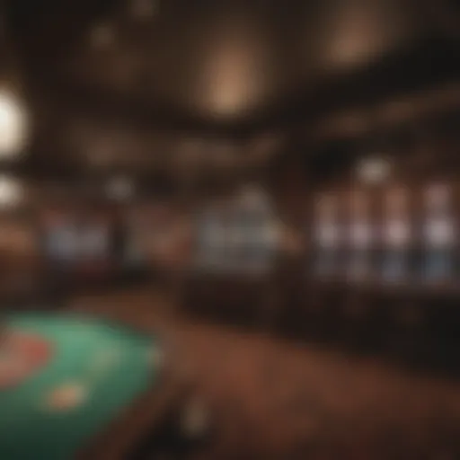 Interior view of Chasers Poker Room showcasing the vibrant atmosphere