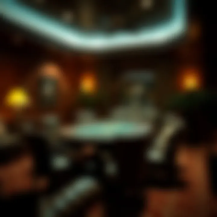 Inviting Atmosphere for Poker Games Cozy living room atmosphere perfect for poker games