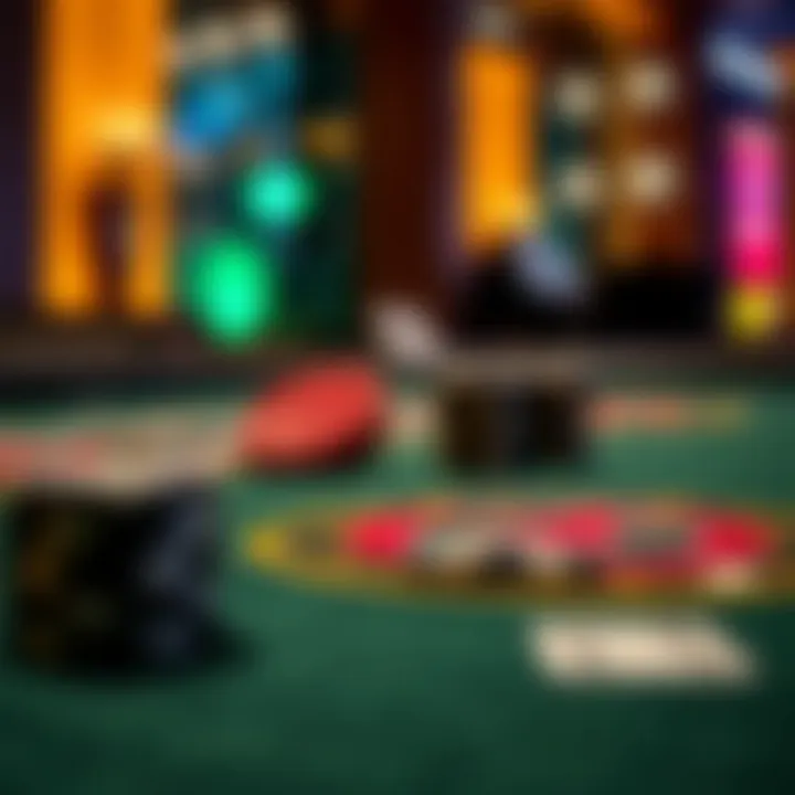 Detailed Look at Poker Table Materials Close-up view of poker table material and design