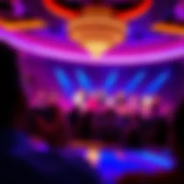 Energetic Live Show Experience The vibrant atmosphere of a live show at the Cosmopolitan, filled with energy and engagement