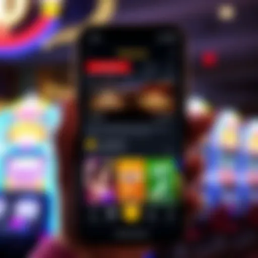 A user interface screenshot of the Coushatta Casino app showcasing its features