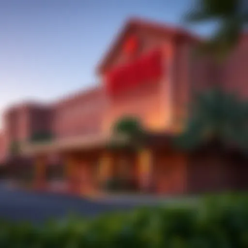 Exterior view of Desert Diamond Casino Hotel showcasing its architecture and surroundings