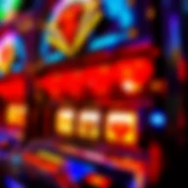 Detailed view of the Double Diamond machine's unique design and aesthetic.