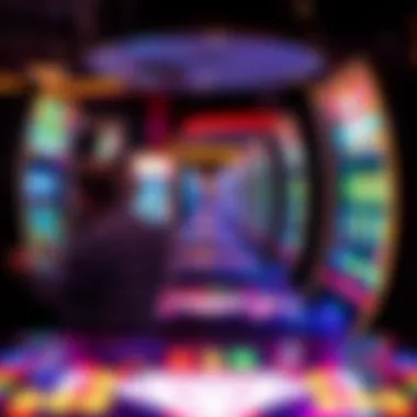 Players engaged and immersed while interacting with the Double Diamond machine.