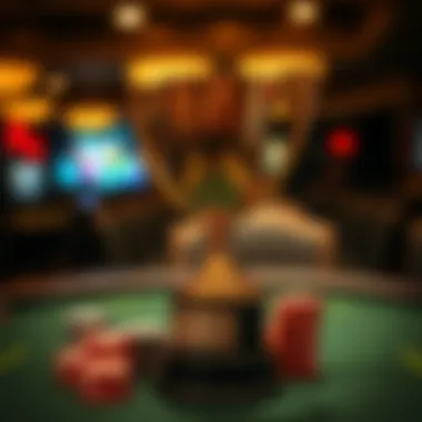 A trophy symbolizing triumph in poker tournaments