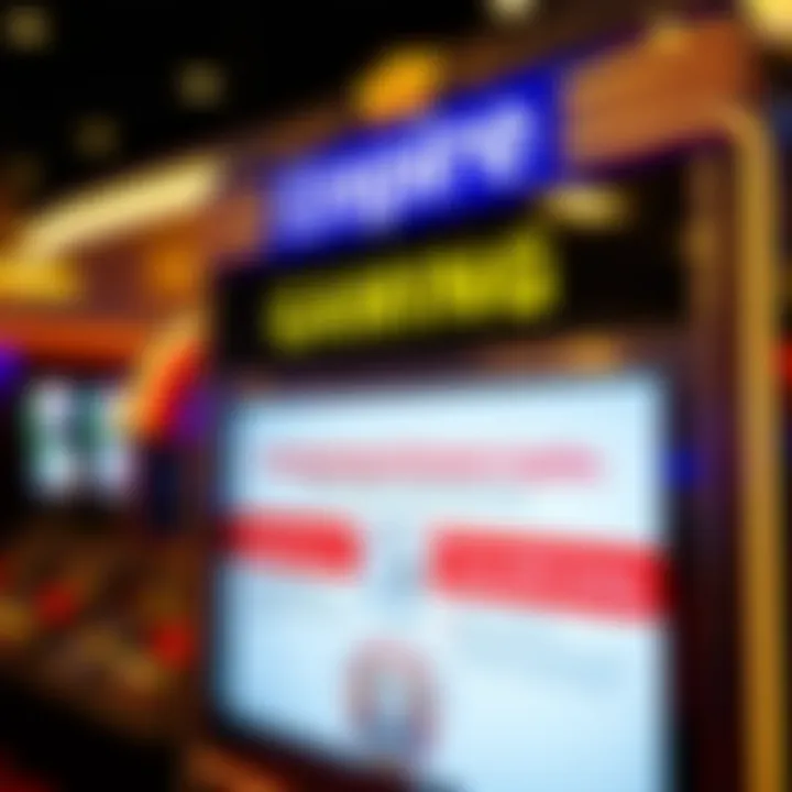 Casino signage highlighting responsible gaming initiatives