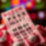 Illustration of Powerball lottery ticket and winning numbers