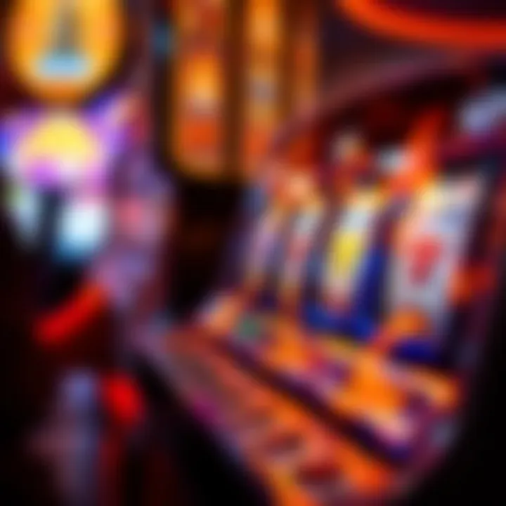 Stunning visual of fire-themed slot machine