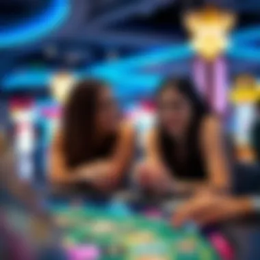 Social Interaction in Gaming Captivating social interaction scene in a gaming environment