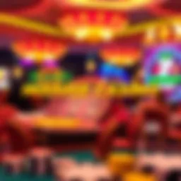 Vibrant casino-themed graphic showcasing alternative gaming options