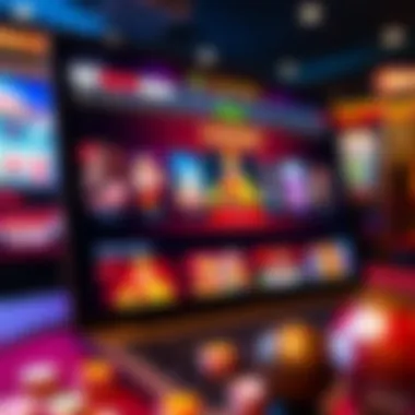 Exciting online casino interface showcasing various games