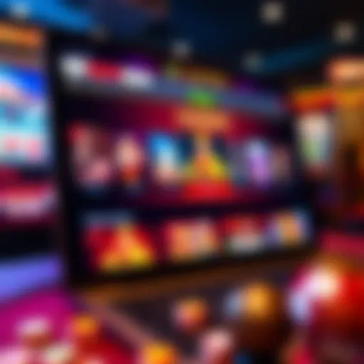 Exciting online casino interface showcasing various games