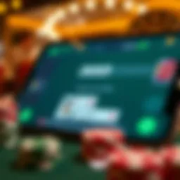 Overview of a Blackjack Betting App Interface