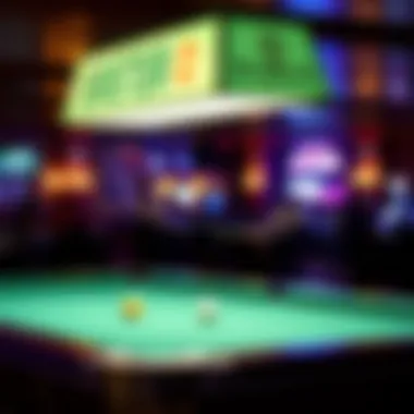 Interior of Boston Billiards showcasing the gaming atmosphere