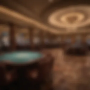 Luxurious gaming floor at Caesars Palace featuring elegant design and vibrant atmosphere