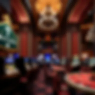 Intricate interior design showcasing luxury and gaming excitement