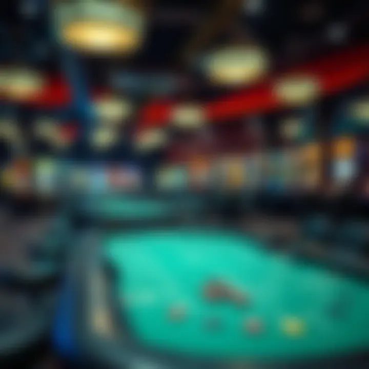 A diverse array of gaming tables showcasing popular casino games in Okeechobee.