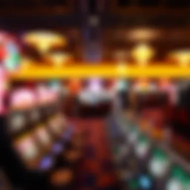 Exciting Gaming Atmosphere Vibrant gaming floor at a local casino
