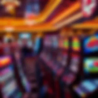 Casino gaming floor showcasing vibrant slot machines