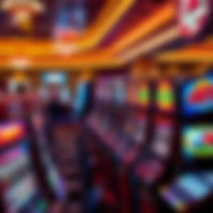 Casino gaming floor showcasing vibrant slot machines