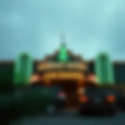 Exterior view of the Emerald Queen Casino showcasing its grandeur