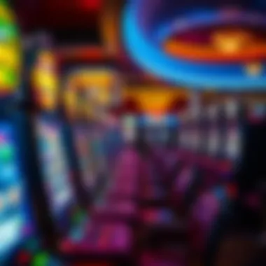 Artistic depiction of a casino environment filled with engaging slot machines.