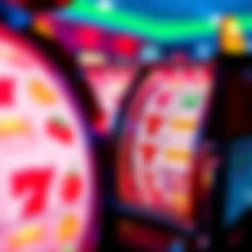 Vibrant Slot Machine Reels Visual representation of vibrant slot machine reels in action.