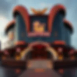 Exterior view of the Floating Dragon Casino showcasing its unique architectural design