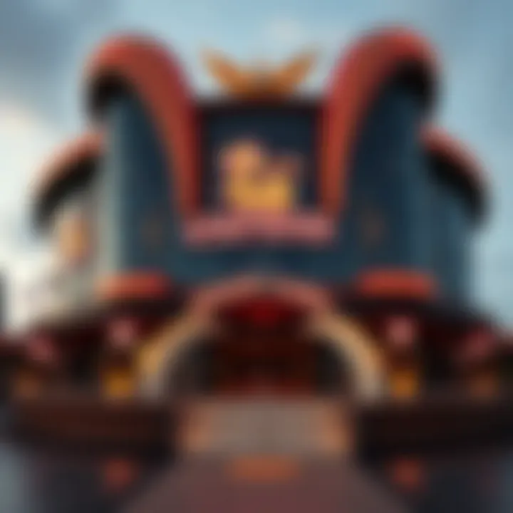 Exterior view of the Floating Dragon Casino showcasing its unique architectural design