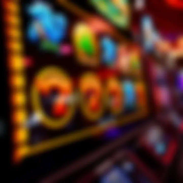 Close-up of engaging graphics and animations in a slot game
