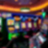 A vibrant display of various demo slot machines showcasing different themes