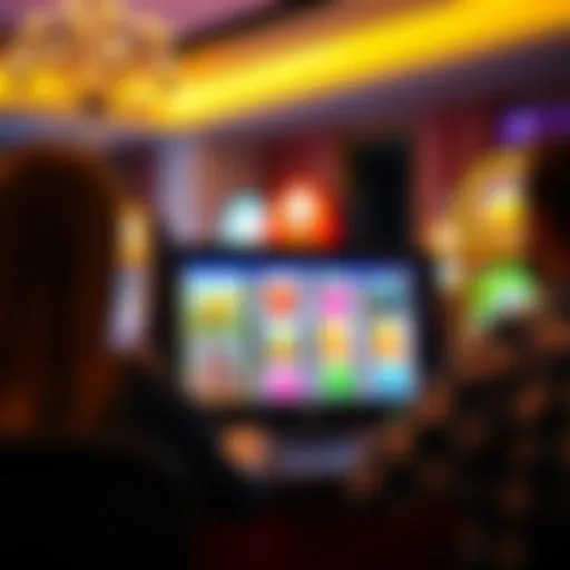 Visual representation of online slots gameplay