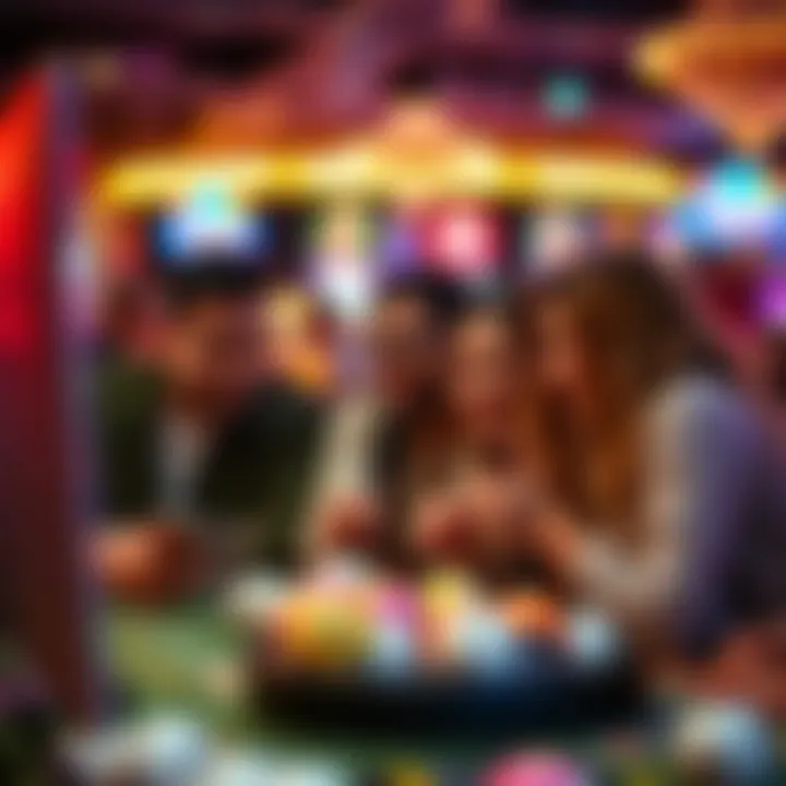 Group of friends enjoying an online bingo game together