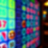 A vibrant digital bingo card with colorful numbers