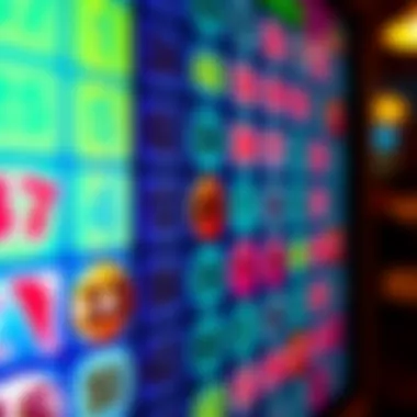 A vibrant digital bingo card with colorful numbers