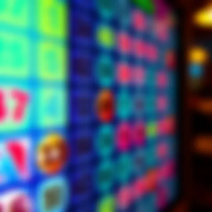 A vibrant digital bingo card with colorful numbers