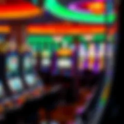 A vibrant display of online slot games available at Hard Rock Casino
