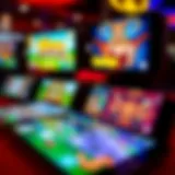 Vibrant display of various iPhone casino games showcasing graphics and gameplay