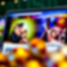 Vibrant display of JackpotJoy Casino's Facebook page showcasing games and community interaction